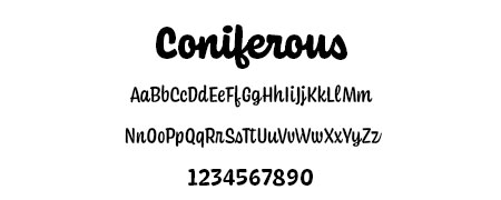 coniferous-font-card