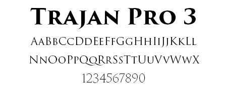 TrajanPro_Font