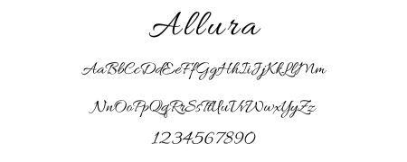 WC Fonts Allura